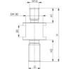 Adaptateur fileté 6425GA-M16 AMF