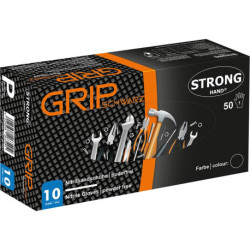 Gant jetable Grip.nitrile.non poudré. noir.taille.11. boîte-50 pièces