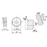 Roue moletée PM BL 15Grad 8.9x2.5x4 H7 P0.5 QUICK