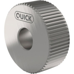 Roue moletée PM AA 25x8x6 G7 P0.8 avec chanfrein QUICK