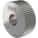 Roue moletée PM AA 25x8x6 G7 P0.6 avec chanfrein QUICK