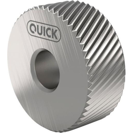 Roue moletée PM BL 30Grad 15x6x6A11 G7 P1 avec chanfrein QUICK