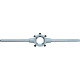 Porte-filière avec vis de serrage, Pour Ø filière x hauteur : 20 x 7 mm, Métrique M4,5-6 mm, métrique fin M5*-6