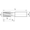 Fraise à fileter TMUSP VHM TiCN queue HA refroidissement interne D16x25x2mm GÜHRING