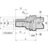 Mandrin à expansion hydraulique DIN69893A HSK-A63 16x90mm GÜHRING
