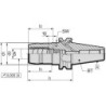 Mandrin à expansion hydraulique JIS6339 ADB BT40 20x90mm GÜHRING