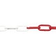 Chaine soudée .C5 acier Ro.10m(250x200)rouge-blanc (Par 10)
