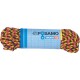 Corde en polypropylène, tressés 6 mm a 10m noir-rouge-gold (Par 20)