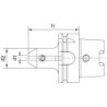 Mandrin de serrage type W DIN69893A HSK-A63 14x80mm HAIMER