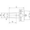 Mandrin de frettage DIN69863A A100 8.0x85mm HAIMER