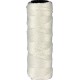 Cordeau nylon 1,3mm blanc 50m