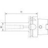 Douille intermédiaire DIN69893A HSK-A100 Form-C MK2x120mmHAIMER