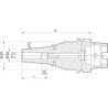 Écrou de frettage DIN69863A A63 8.0/22.0x70mm HAIMER
