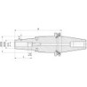 Mandrin de frettage DIN69871 8.0/22.0x65mm HAIMER