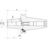 Mandrin de frettage DIN69871 ADB SK40 SafeLock 20x65mm HAIMER