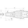 Mandrin de frettage DIN69863A queue A-63 SL 20x75mm HAIMER