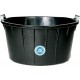 Bac à mortier oval, noir 90 L