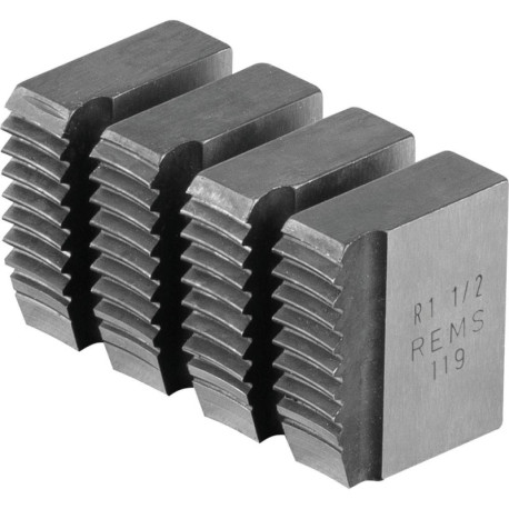 Mâchoires de coupe R 1 1/2 Rems Filetage de tube R conique à droite ISO 7-1. EN 10226