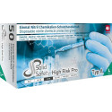 Gants jetables en nitrile. HIGH RISK PRO. non poudrés. Taille.S