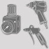 Pistolet pulvérisateur Buse orientable. 1l. Plastique blanc. 2-6bars. Prise NW7.2 RIEGLER.