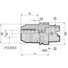 Mandrin à expansion hydro DIN69893A HSK-A63 20x80mm lourd GÜHRING