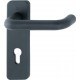 Poignée porte FS WEgrt.SchildF9005 FS-K58/202K/138 9/72PZ