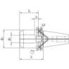 Mandrin de serrage HPH DIN69871ADB SK40 12mm WTE