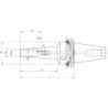 Mandrin de serrage HPH 3Grad DIN69871ADB SK40 3mm WTE