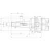 Mandrin HPH 3Grad DIN69893A HSK-A63 12mm WTE