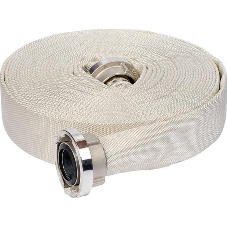 Tuyau d'incendie SYNTHETIC SL. DIN 14811. Blanc. Classe 1. C/52 Storz LM-Kuppl 20m Parsch