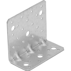 Cornière pour charge lourde 95x53x110x2.5mm avec 3 rainures (Par 20)