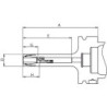 Mandrin à pinces DIN69893A CP11M HSK-A 63-100 FAHRION