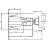 Mandrin à pinces DIN69893A CP25 HSK-A 63-60 FAHRION