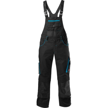 Salopette H FORTIS 24. noir/turquoise. Taille 64