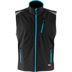 Gilet homme 24. noir/turquoise. Taille 3XL
