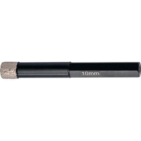 Mèche diamantée 10 mm. hexagonale avec cire de refroidissement FORTIS
