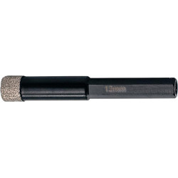 Mèche diamantée 12 mm. hexagonale avec cire de refroidissement FORTIS