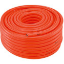 Tuyau d'eau de sécuritéPVC. orange vif. 12.5x2.75mm. 50m FORTIS (Par 50)
