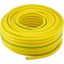 Tuyau d'eau PVC. jaune/vert. 18.6x2.7mm. 25m FORTIS (Par 25)