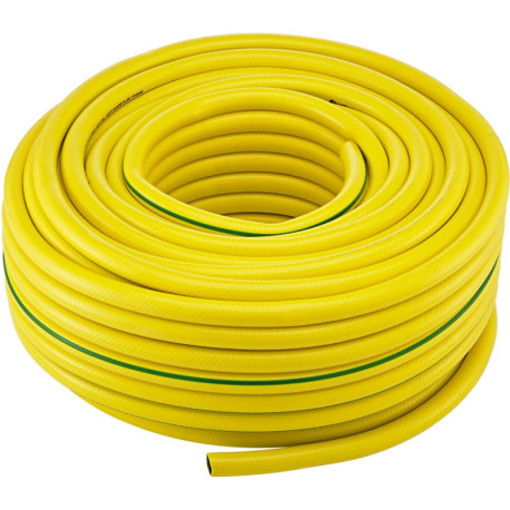 Tuyau d'eau PVC. jaune/vert. 18.6x2.7mm. 50m FORTIS (Par 50)