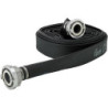 Tuyau plat multi-usage caoutchouté. noir. C/52mm. STORZ raccords 10m FORTIS