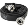 Tuyau plat polyvalent caoutchouté. noir. A/102mm. STORZ Raccords20m FORTIS