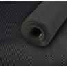 Tapis à stries fines SBR. noir. 3mm. 1200mm 10m FORTIS