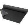 Tapis à stries fines SBR. noir. 3mm. 1200mm 10m FORTIS