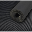 Tapis à stries fines SBR. noir. 3mm. 1000mm 5m FORTIS