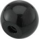 Bouton sphérique DIN319 Duroplast. Forme C. 25mm. M 6. contenu : 10 pièces FORTIS