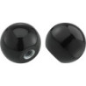 Bouton sphérique DIN319 Duroplast. Forme E. 32mm. M 8. contenu : 5 pièces FORTIS