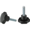 Poignée étoile DIN6336A Duroplast. Forme L. 40mm. M 8x30. Contenu : 5 pièces FORTIS