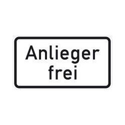 Panneau ZZ.1020-30. 330x600mm riverains libre Label de qualité RAL film RA1
