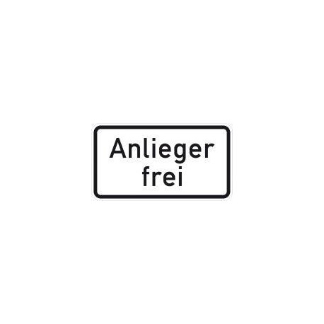 Panneau ZZ.1020-30. 330x600mm riverains libre Label de qualité RAL film RA1